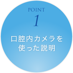 POINT1 口腔内カメラを使った説明